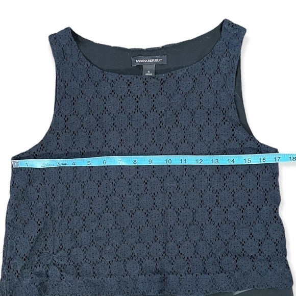Banana Republic Lace and sheer Layered Sleeveless Top sz S - Picture 6 of 11